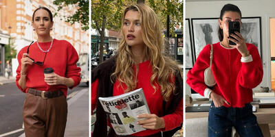  یک بافت قرمز و ۱۰ استایل مختلف که شما را جذاب‌ترین دختر خیابان می‌کنند - چی بپوشم