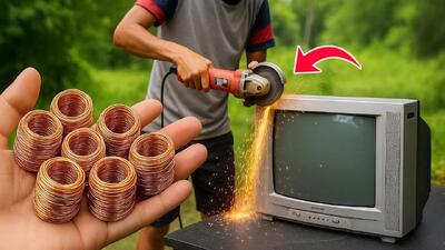  تلویزیون قدیمی ات را دور نریز! چون گنجینه مخفی اند؛ آموزش استخراج قطعات ارزشمند