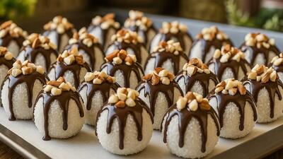  طرز تهیه لقمه های شکلاتی نارگیلی بدون نیاز به پخت فقط ۱۰ دقیقه!