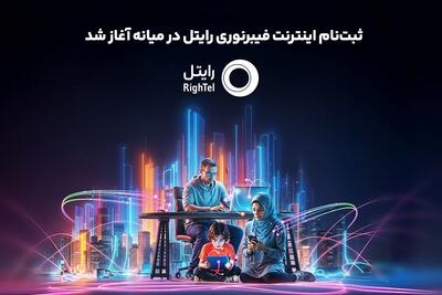  ثبت‌نام اینترنت فیبرنوری رایتل در میانه آغاز شد
