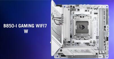  مادربرد ROG STRIX B850-I Gaming WIFI7 W با طراحی Mini-ITX به بازار می‌آید