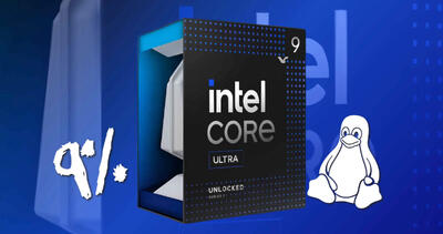  عملکرد پردازنده Core Ultra 9 285K اینتل در لینوکس 9 درصد ارتقا یافت
