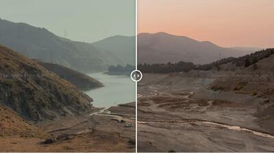  سی‌ان‌ان: خشکسالی در ایران از فضا قابل مشاهده است