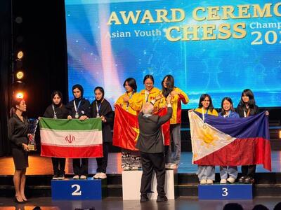  نایب‌قهرمانی دختر خوزستان همراه تیم ملی در مسابقات شطرنج آسیا