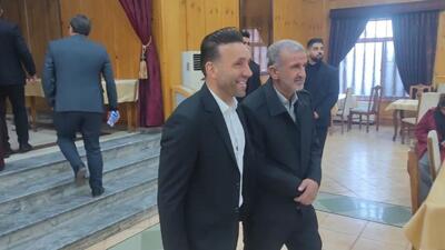  حضور وحید کاظمی داور لیگ برتری به عنوان یکی از اعضای رای دهنده در مجمع انتخاباتی هیات فوتبال استان مازندران