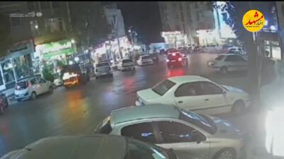  حادثه عجیب در مشهد بخاطر عدم کنترل خودرو توسط راننده