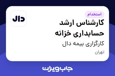  استخدام کارشناس ارشد حسابداری خزانه در کارگزاری بیمه دال