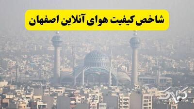  شاخص آلودگی هوای اصفهان امروز دوشنبه ۱۰ آذر ۱۴۰۴ - مجله اینترنتی کولاک