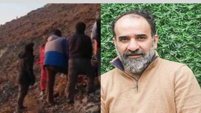  اولین ویدیو از صحنه حادثه سقوط رضا امیرخانی