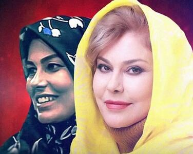  سفر زمان؛ چهرۀ «مهرانه مهین‌ترابی» در کنار «خاطره حاتمی» در یک مراسم؛ سال 96