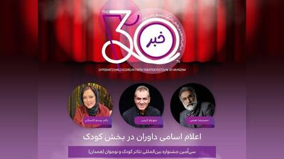  داوران جشنواره تئاتر کودک و نوجوان معرفی شدند