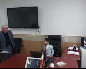  عکس/ دانش‌آموز ۹ ساله سوادکوهی رئیس آموزش و پرورش شهرستان شد