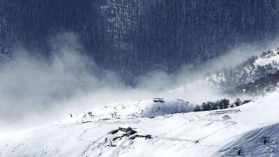  بارش برف پاییزی در هشتگرد