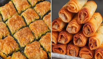  طرز تهیه بورک اسفناج و پنیر ترد و خوشمزه فقط با خمیر آماده (فیلم)