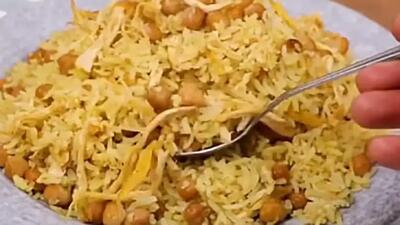  طرز تهیه نخودپلو به سبک روستایی در مناطق کوهستانی ایران (فیلم)