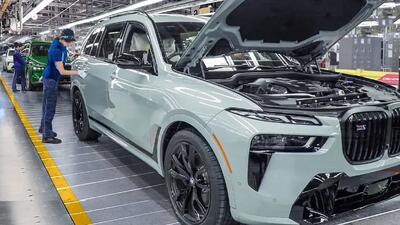  روند طراحی و تولید خودروی لوکس بی‌ام‌و X7 در کارخانه آلمانی (فیلم)