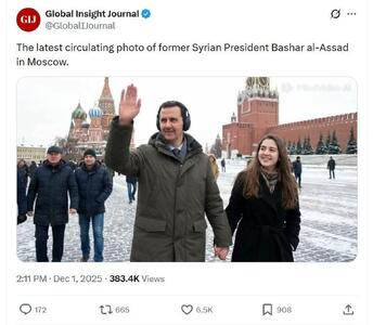  بشار اسد در میدان سرخ مسکو؛ واقعی یا جعلی؟ (+عکس)
