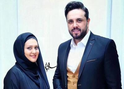  پوشش مجلسی و متفاوت مجری صداوسیما با همسرش