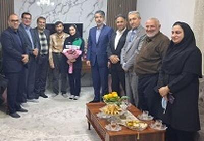  مدیرکل ورزش و جوانان مازندران از قهرمانان المپیک ناشنوایان رشته تکواندو تجلیل کرد