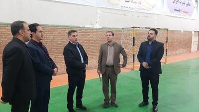  بازدید مدیرکل ورزش و جوانان از اماکن ورزشی  شهرستان چوار