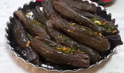  ترشی فوری بادمجان : طرز تهیه ترشی بادمجان شکم پر فوری و خوشمزه !