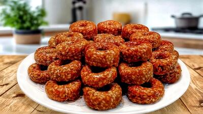  بدون فر و بدون دردسر! سوهان کنجدی خونگی؛ خوشمزه تر از هرچی تا حالا خوردی!