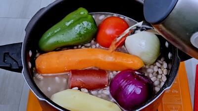  دستور پخت خوراک لوبیا بدون نفخ و باد / روشی ساده اما مجلسی
