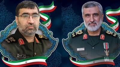  اولین عکس از سنگ مزار مشترک شهیدان سردار حاجی‌زاده و باقری با طرحی متفاوت