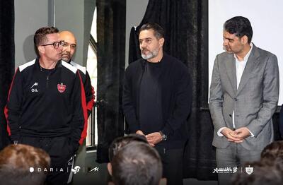  پیمان حدادی و محسن خلیلی در تمرین پرسپولیس