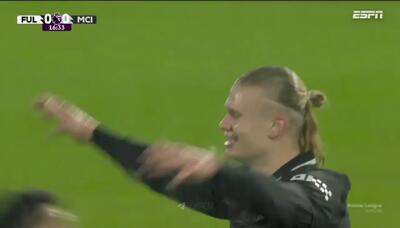  ویدیو: گل اول منچسترسیتی به فولام توسط هالند