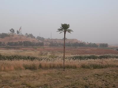  فیلم | کاهش دید افقی ناشی از گرد و غبار در قصرشیرین