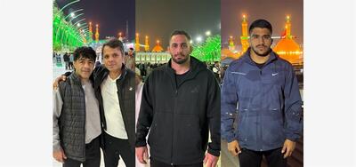  حضور تیم‌های ملی کشتی آزاد و فرنگی در کربلای معلی