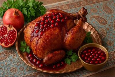  آموزش آشپزی / طرز تهیه مرغ با سس انار برای شام یلدا