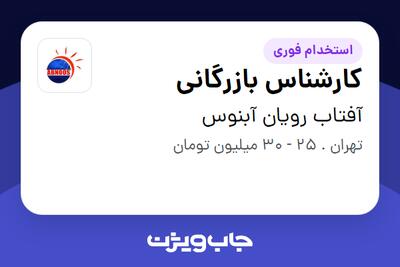  استخدام کارشناس بازرگانی در آفتاب رویان آبنوس