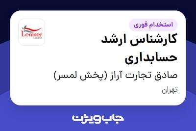  استخدام کارشناس ارشد حسابداری در صادق تجارت آراز (پخش لمسر)