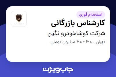  استخدام کارشناس بازرگانی در شرکت کوشاخودرو نگین