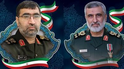  اولین عکس از سنگ مزار مشترک شهیدان سردار حاجی‌زاده و باقری با طرحی متفاوت