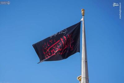  عکس/ حرم امیرالمومنین سیاه‌پوش شد