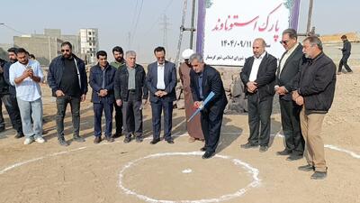  گرمسار سبزتر می‌شود؛ کلنگ پارک جدید در زمین محله استوناوند