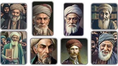  چهره‌ شاعران معروف با هوش مصنوعی زنده شد؛ حافظ و شهریار چه می‌ کردند؟ + فیلم