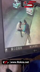  فیلم صحنه گردنبندقاپی 2 پسر چاقوکش از دختری در مرکز تهران