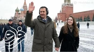  تصویر بحث‌برانگیز بشار اسد کنار دختر جوان در میدان سرخ مسکو