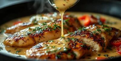  طرز تهیه مرغ با سس سیر