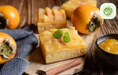  طرز تهیه کیک خرمالو خانگی مخصوص شب یلدا