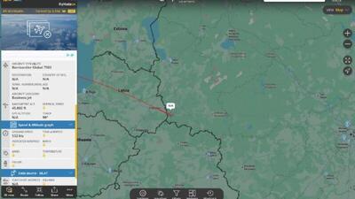  طبق داده‌های «فلایت رادار24»، یک هواپیمای آمریکایی از همان نوع که توسط استیو ویتکاف، فرستاده رئیس جمهور ایالات متحده، برای بازدید از مسکو استفاده شده بود، چندی پیش از مرز روسیه عبور کرد