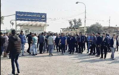  اعتراض کارگران قند خاورمیانه شوش     ادامه دارد