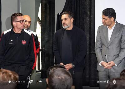  مدیران پرسپولیس برای تزریق روحیه در آزادی (عکس)