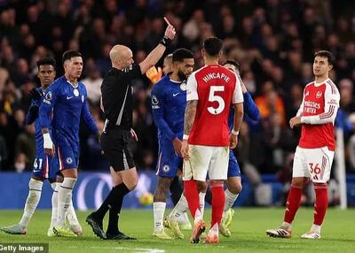  بیشترین کارت قرمز انگلیس: چلسی رکورد می‌زند؟