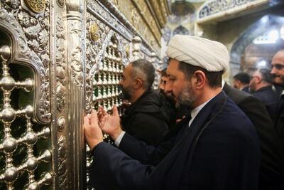  رییس اداره‌کل مسلمانان گرجستان به حرم مطهر بانوی کرامت مشرف شد