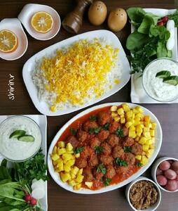  کوفته قلقلی در سس گوجه فرنگی 